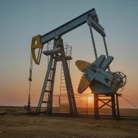 An oil rig extracting natural resources from the earth.